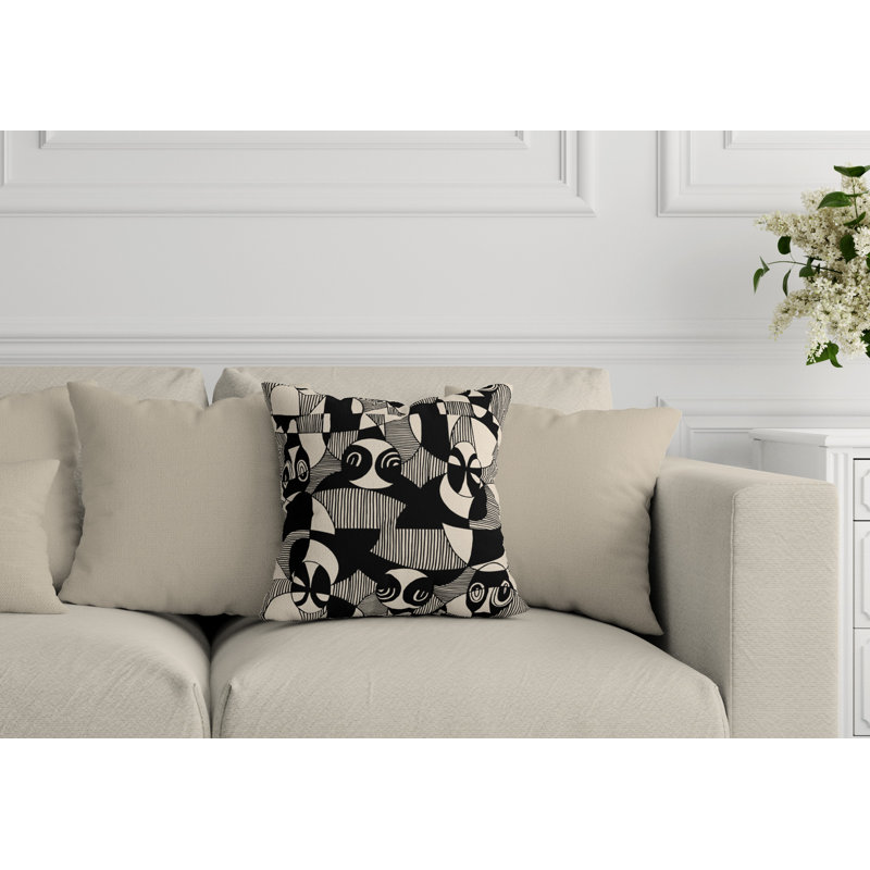Housse et insert de coussin extérieur d'extérieur, L 15 po x H 15 po, Beige
