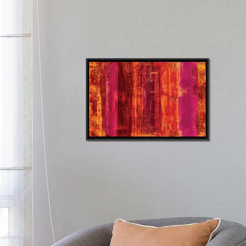 «With Purpose», reproduction d'art sur toile tendue, H 18 po x l 26 po x P 1,5 po, Toile avec cadre noir, Pas de tapis