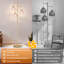 Lampe sur pied avec gradateur Stepless, lampe sur pied en laiton rétro (rose)