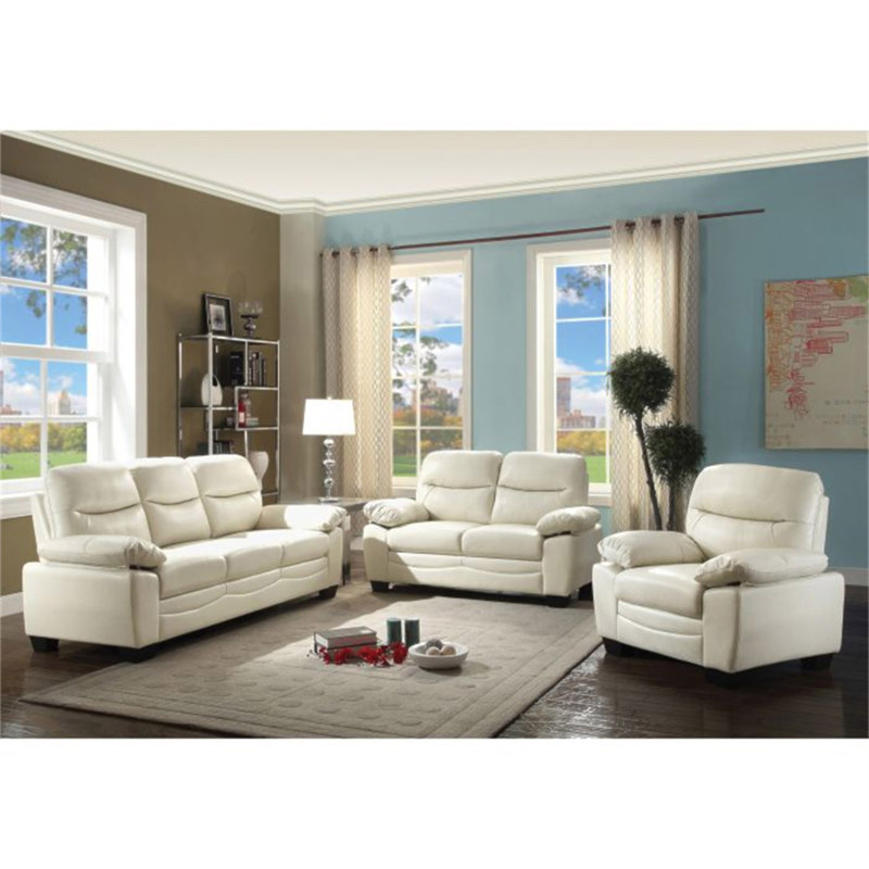 Canapé Glory Furniture Marta G675-S, Blanc cassé