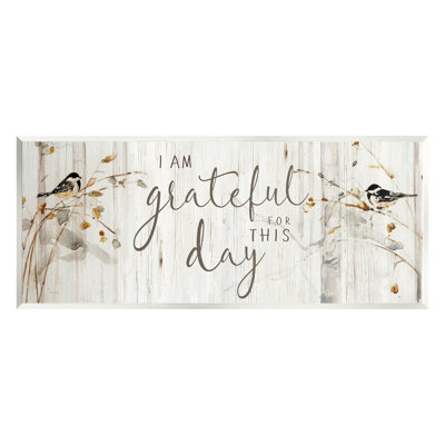 «Stupell Industries Grateful For This Day», art mural sur plaque par Sally Swatland-AW-388
