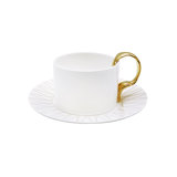 Cup and Saucer (Round with Fork Handle)