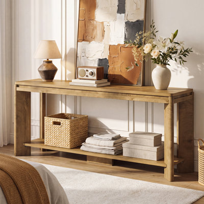 63 Inch Low Console table with Storage