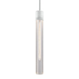 3" E26 Cylindrical Pendant Light, 18" Fluted Glass