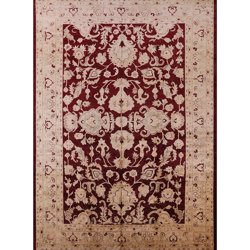 Tapis beige / rouge Castanon, Rectangle 2 pi x 3 pi