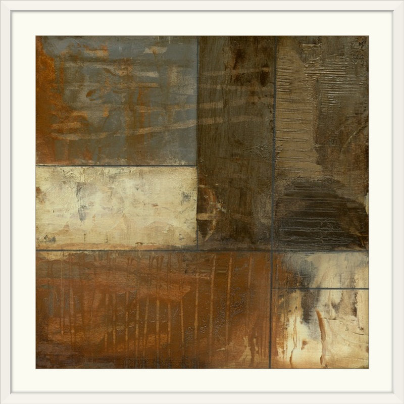 « i » jennifer de la peinture, reproduction d’art Re-Defined, H 28 x l 28 po x P 1 po, Cadre blanc