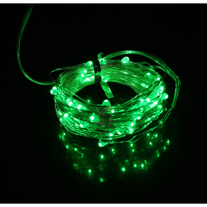 Guirlande de 100 lumières à piles Fairy Christmas Tree, Vert