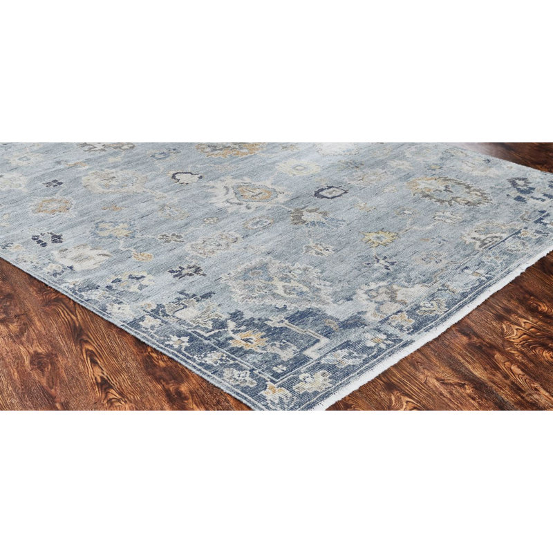 Ambrose Handmade Oushak Oriental Area Rug, Rectangle 6' x 9'