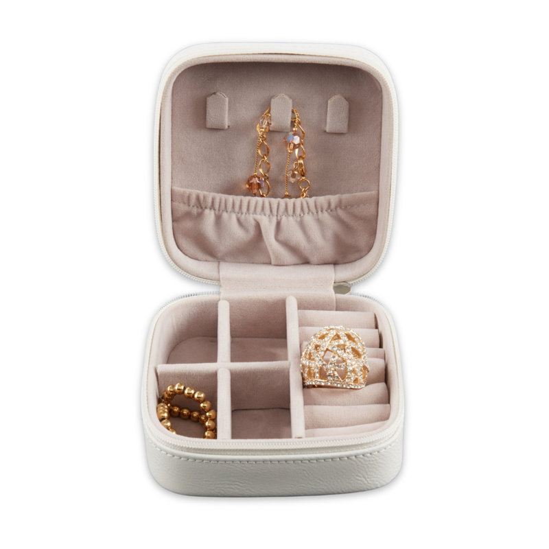 Boîte à bijoux Ava, Blanc
