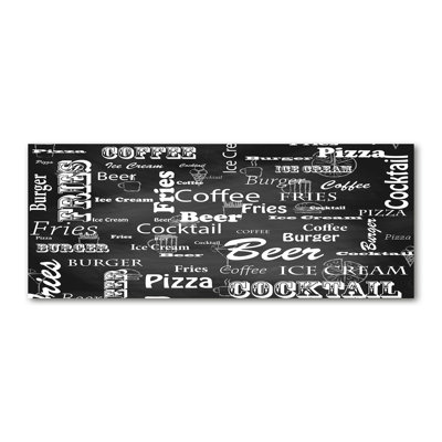 Menu In The Restaurant - Wrapped Canvas Print