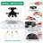 Mid-Century Modern Black Semi Flush Mount Ceiling Light,Round Glass for Hallway Kitchen Bedroom-815667818