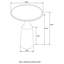 Table d'appoint piédestal noir-129206525