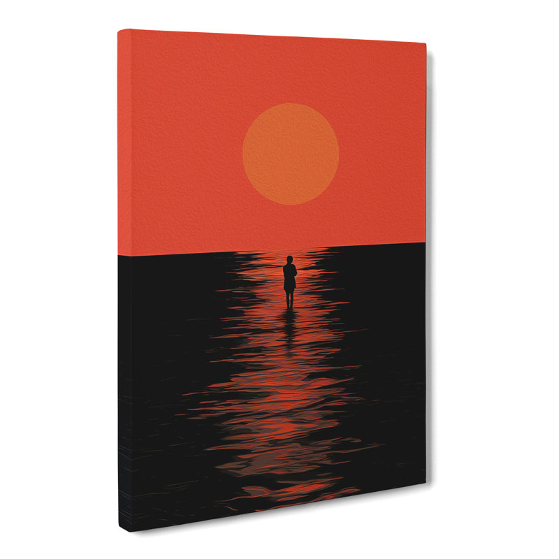 Sunset Minimalism No.2 - No Frame Print, 76cm H x 50cm W x 3cm D