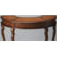 Brava Faux Leather Demilune Desk