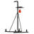 2-in-1 Adjustable Heavy Bag and Speed Bag Stand with Weighted Base for Home Boxing Training, Black
