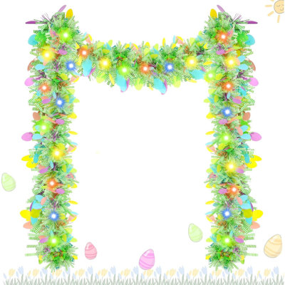 5.6'' in. Lighted Faux Garland