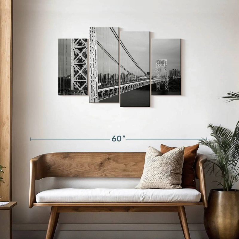 BW George Washington Bridge, H 27 po x l 43 po