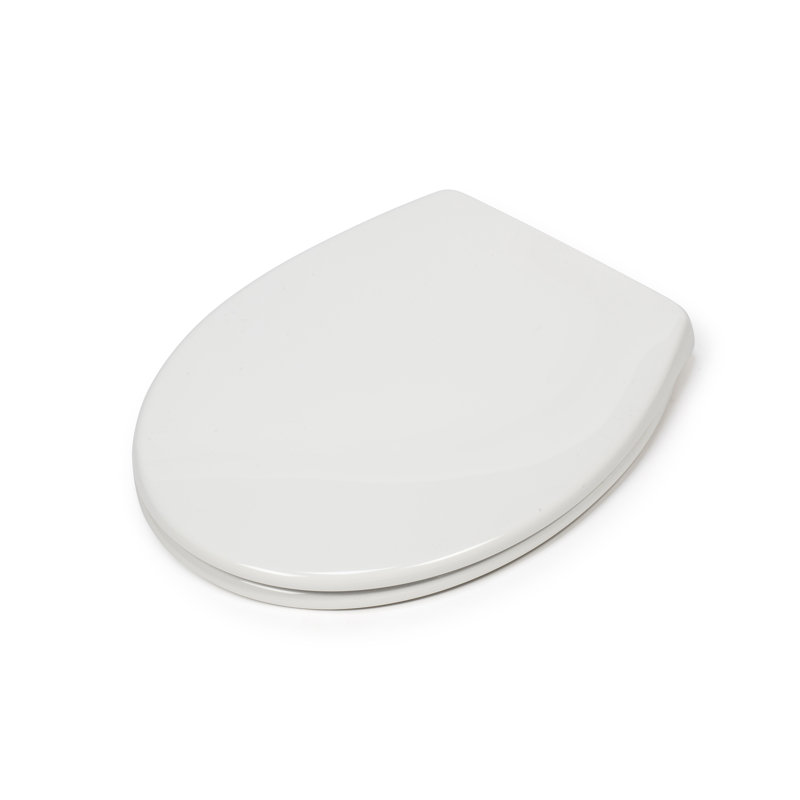 Soft Close Round Family Toilet Seat with Adhesive Hinges