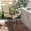 Tabourets de bar d'extérieur avec accoudoirs Outsunny, ensemble de 2 chaises de patio pivotantes à 360 °-336889570