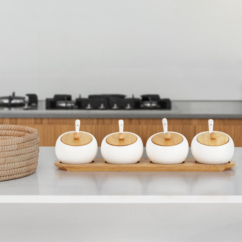 Freestanding Ceramic Spice Rack
