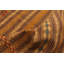 Tapis orange / brun en laine fabriqué à la main Kilim