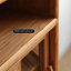 Wabi-Sabi Style Elm & Glass Accent Cabinet
