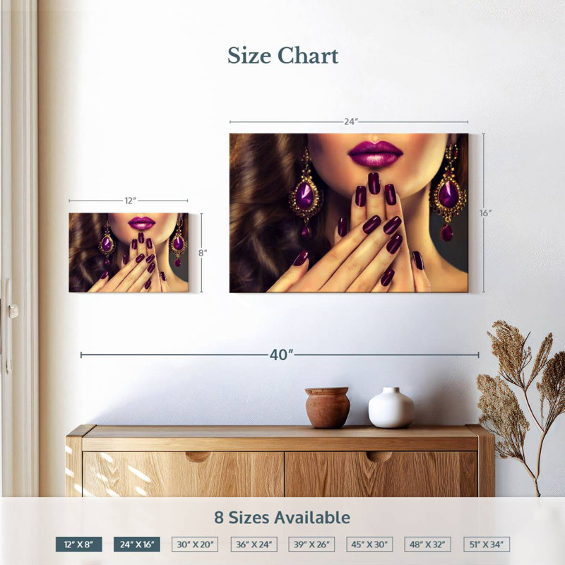 Clous mauves de la Navette, H 16 po x l 24 po