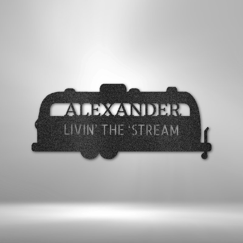 Décoration murale en acier personnalisable, H 14,25 po x l 14,5 po x P 0,5 po, Noir
