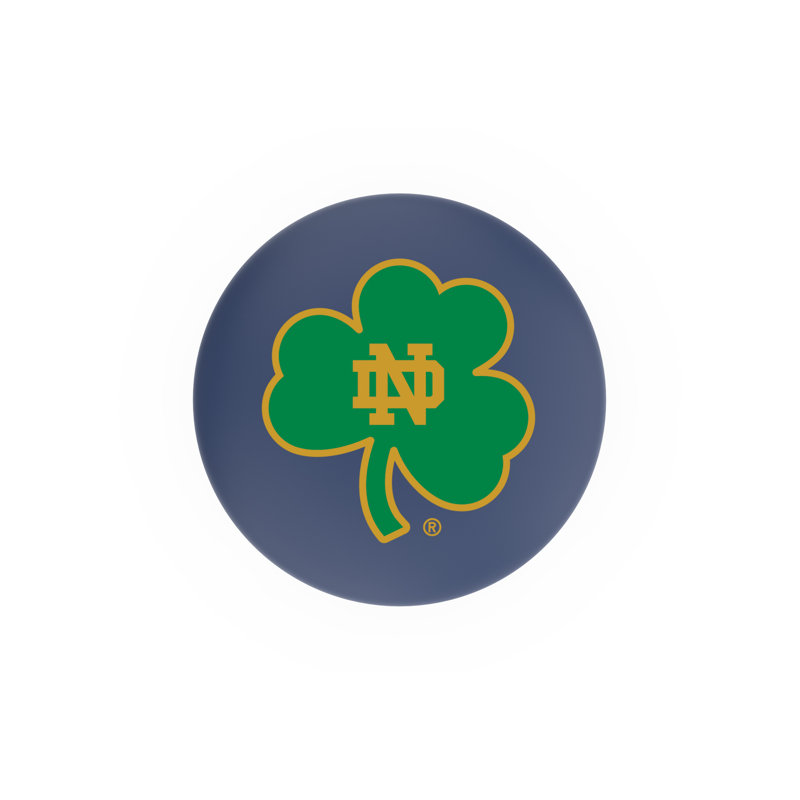 Tabouret de bar pivotant de 30 po NCAA, Chrome, Notre Dame- Taie décorativerock