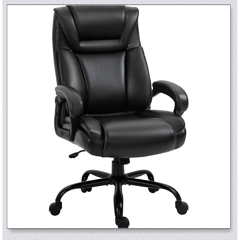 Fauteuil de bureau Big et Tall 400lbs, Brun