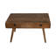  Solid Acacia Wood Coffee Table With Hand Carved Drawer 90x60cm
