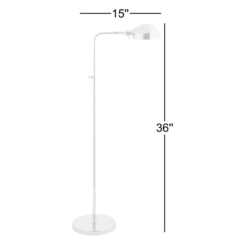 Old Pharmacy Task Floor Lamp, Polished Nickel