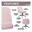 Chaise croisée sport rose