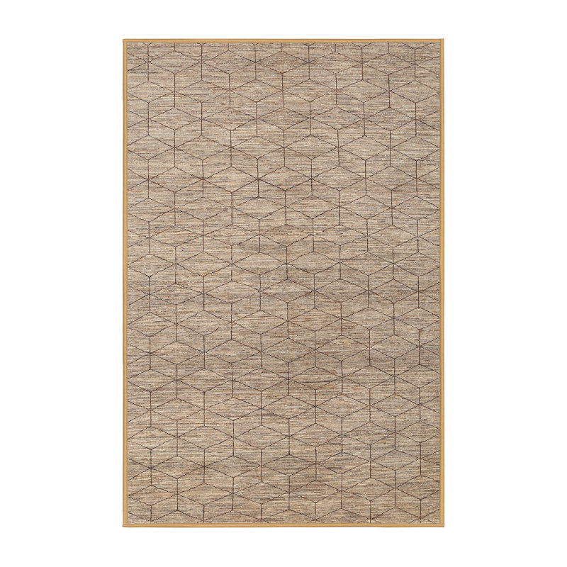 Tapis contemporain gris, Rectangle 7 pi x 9 pi