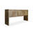 62.99" Brown Rectangular Solid Wood Console Table