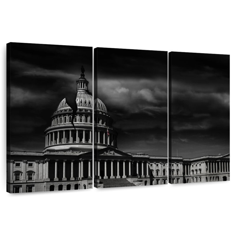Lilie US Capitol Monochrome, 48" H x 74" W