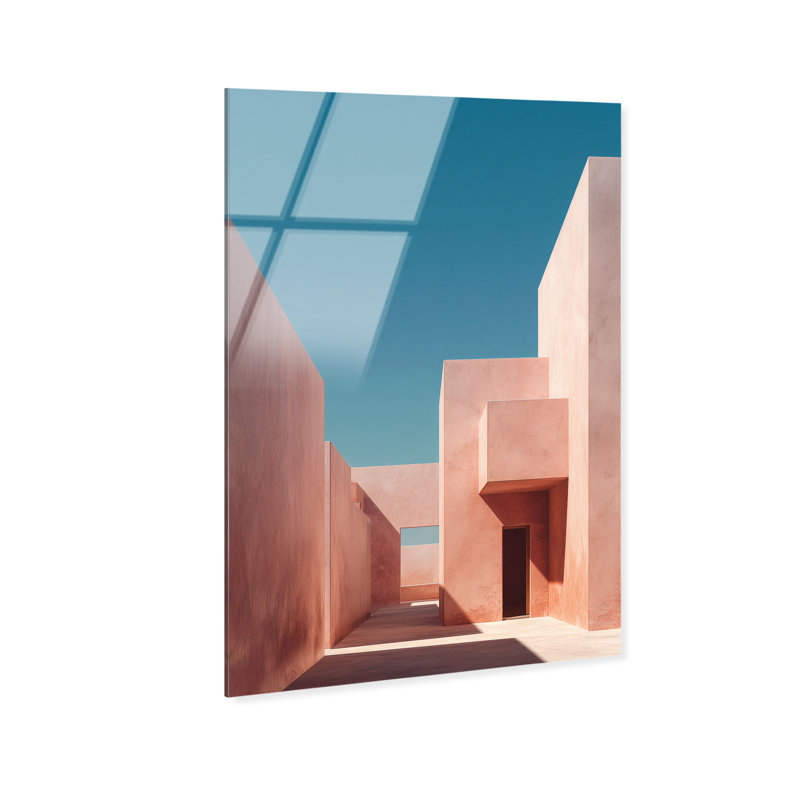 Structured Pink II Print by Oliver Gal, 24"H x 16"W, High-Gloss Acrylic Print