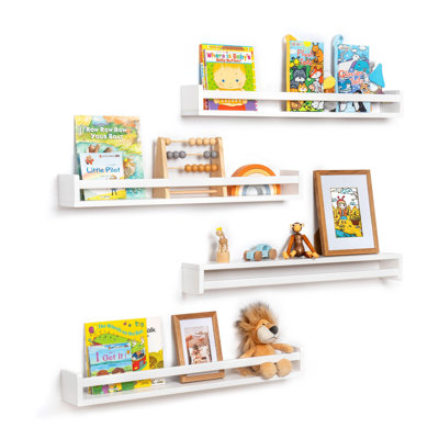 4 pièces de bibliothèque de chambre de bébé en bois massif pour enfants