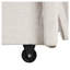 U_STYLE Canapé-lit escamotable en L avec rangement et ports USB - Revêtement en polyester beige, structure en bois