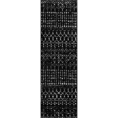 Cantin Moroccan Performance Black/White Rug