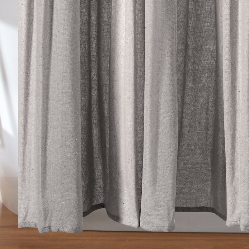 Ruya Polyester Blend Shower Curtain, Grey, 183cm W x 183cm L
