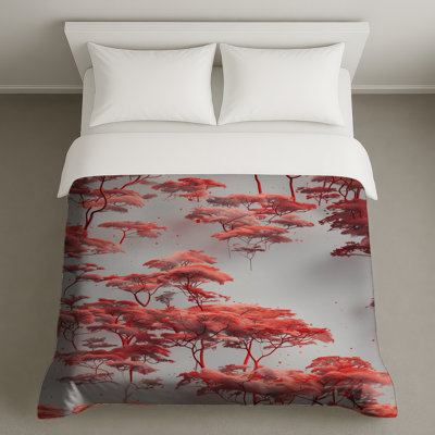 Housses de couette Red Canopy Trees