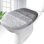 Soft Microfiber Bathroom Toilet Lid Cover, Machine Washable Seat Covers, 17.5x15
