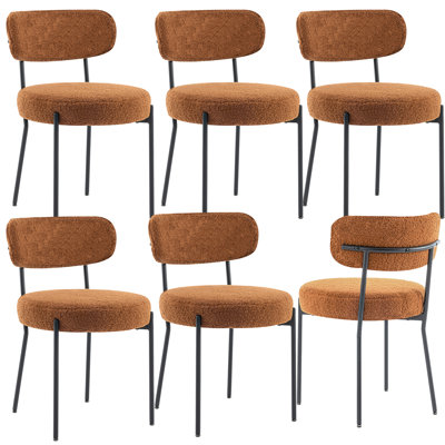 Chaises de salle à manger rembourrées Boucle
