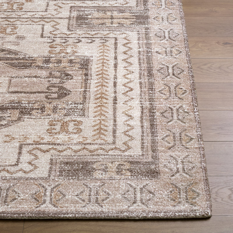 Tapis fait main Lauren Liess x Livabliss Limon, Brown, Rectangle 9' x 12'