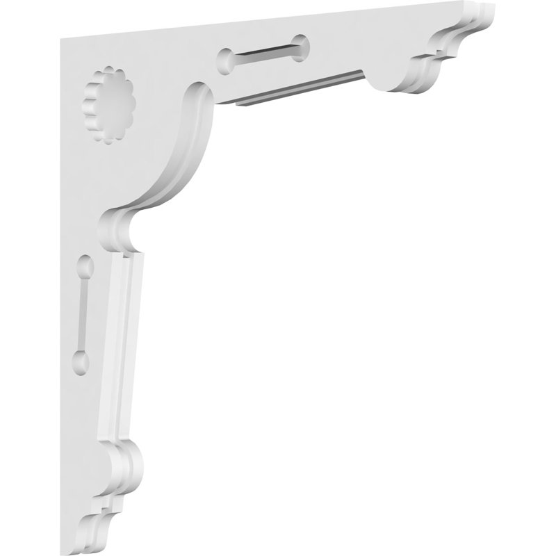 Corbeau en PVC de qualité architecturale Cena, H 22 po x l 22 po x P 1,875 po