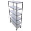 Étagère à 6 niveaux en fil métallique robuste, capacité totale de 6 000 lb, certifiée NSF, noire, 18 po x 48 po x 82 po-130134706