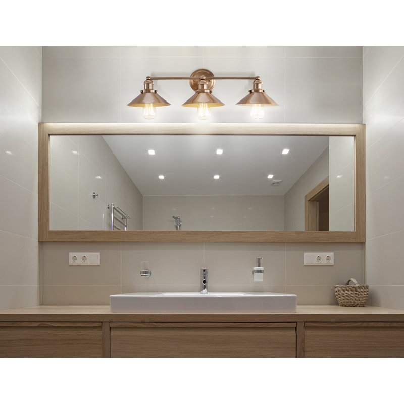 Éclairage pour meuble-lavabo en métal Bagatelle, Laiton doré, 3
