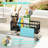 Sponge Holder for Kitchen Sink - Self-draining Sink Caddy with Brush and Dishcloth Holders, Stainless Steel