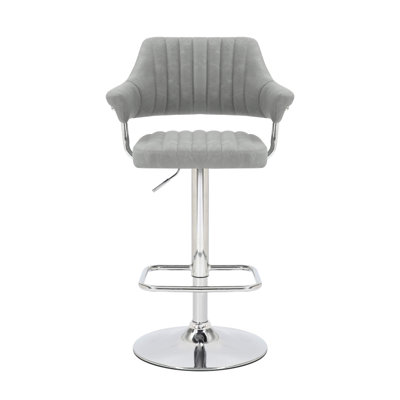 Comesana Swivel Upholstered Adjustable Height Counter Stool